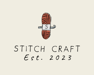 Crochet Knitting Yarn logo design