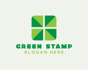 Green Cross Square logo design