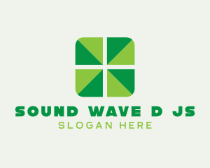 Green Cross Square logo design