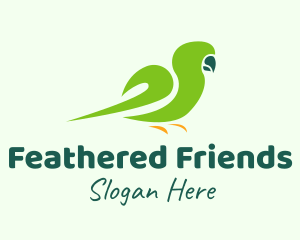 Green Parakeet Bird  logo
