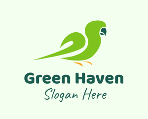 Green Parakeet Bird  logo