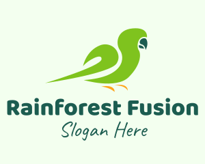 Green Parakeet Bird  logo