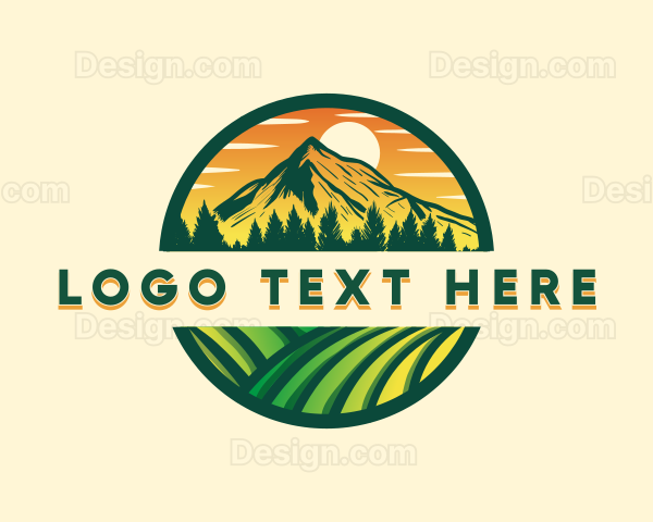 Mountain Agriculture Farm Logo