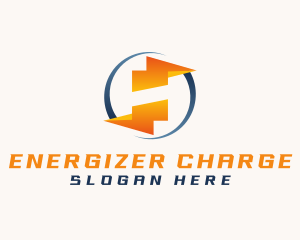 Flash Charging Energy Lightning logo design