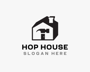 Hammer House Construction logo design