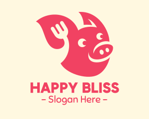 Happy Pork Restaurant logo design