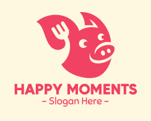 Happy Pork Restaurant logo design