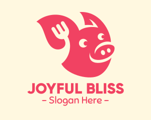 Happy Pork Restaurant logo design