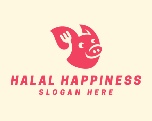 Happy Pork Restaurant logo design