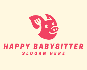 Happy Pork Restaurant logo design