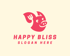 Happy Pork Restaurant logo design