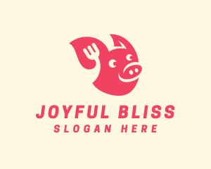 Happy Pork Restaurant logo design