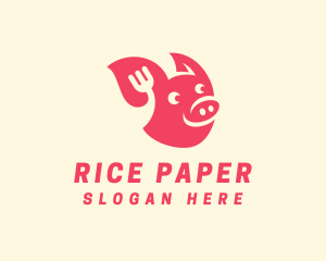 Happy Pork Restaurant logo design