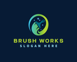 Brush Paint Renovation logo design