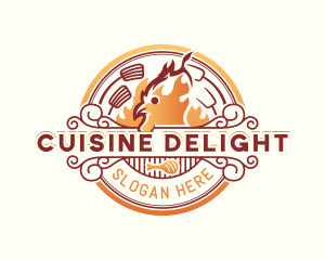 Chicken Grill Cuisine logo design