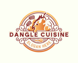 Chicken Grill Cuisine logo design