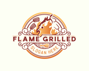 Chicken Grill Cuisine logo design