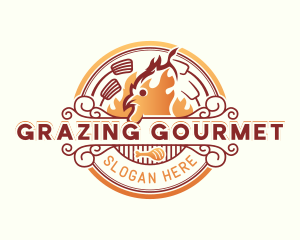 Chicken Grill Cuisine logo design