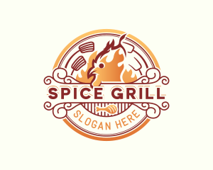 Chicken Grill Cuisine logo design