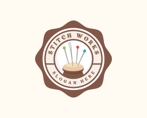 Sewing Pin Needle Cushion logo