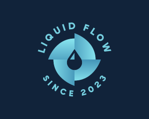 Gradient Liquid Droplet logo design