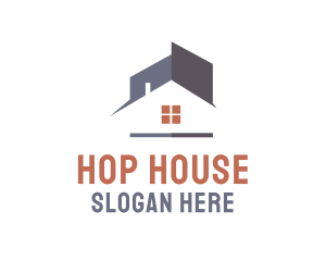 Abstract House Roof logo design