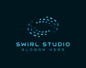 Pixel Swirl Computer logo