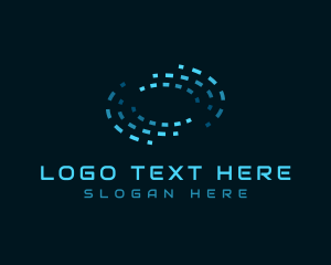Swirl - Pixel Swirl Computer logo design