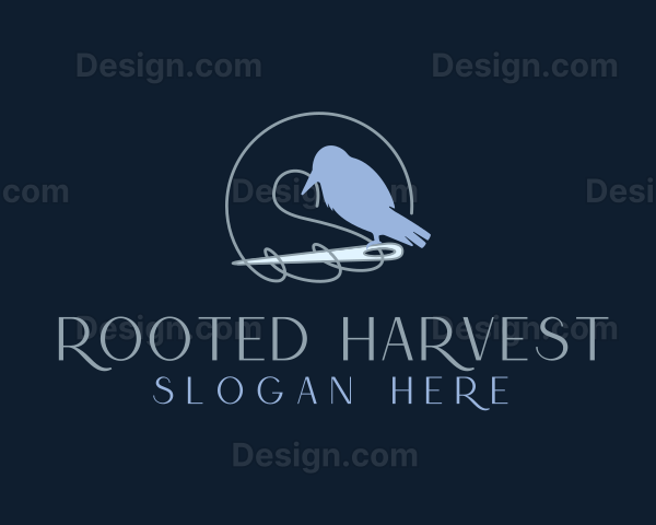 Bird Sewing Needle Logo