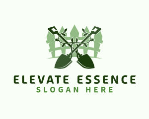 Plant Shovel Garden Logo