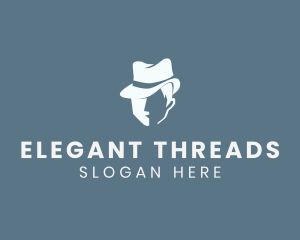 Gentleman Fedora Hat logo design