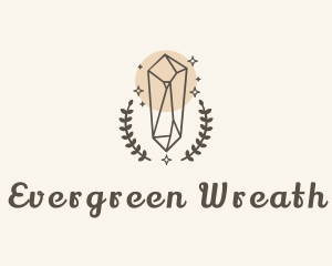 Shiny Crystal Wreath logo design