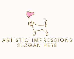 Dog Love Veterinary logo design