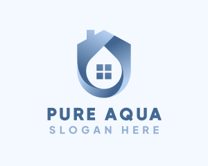 Home Water Plumbing logo design