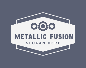 Metal Gearing Signage logo design