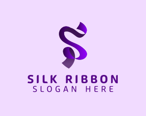 Modern Elegant Ribbon Letter S logo design