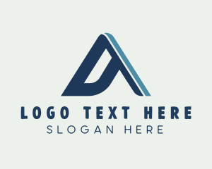 Geometric Generic Triangle Letter A Logo