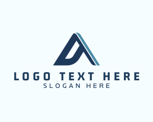 Geometric Generic Triangle Letter A Logo