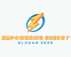 Thunder Bolt Charging logo design