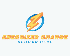 Thunder Bolt Charging logo design