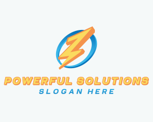 Thunder Bolt Charging logo design