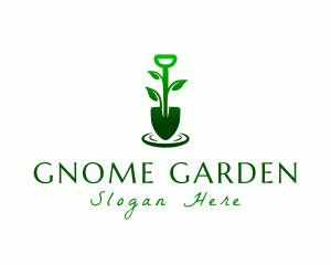 Garden Shovel Plant logo design