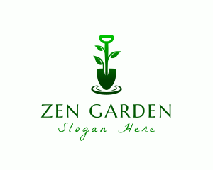 Garden Shovel Plant logo design