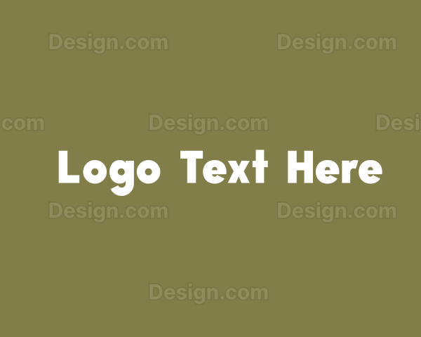 Simple Generic Wordmark Logo