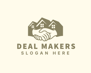 Real Estate Handshake Deal logo design