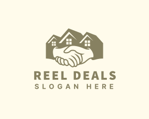 Real Estate Handshake Deal logo design