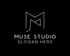 Upscale Boutique Studio Letter M logo design