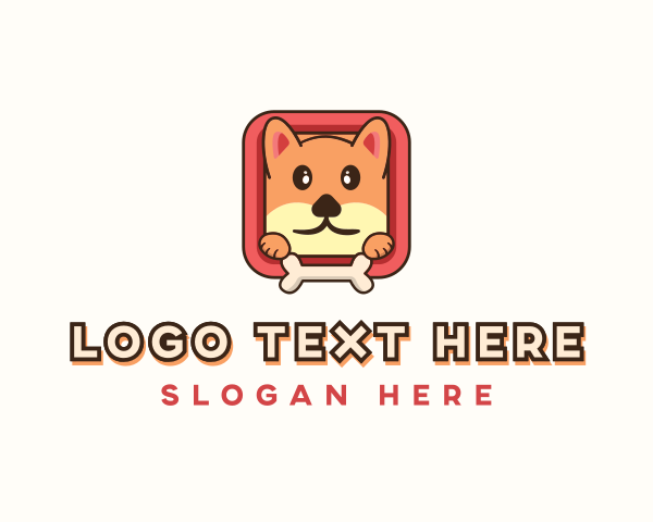 Dog Bone logo example 3