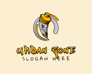 Urban Tattoo Needle  logo design