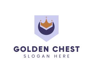 Golden Crown Banner logo design